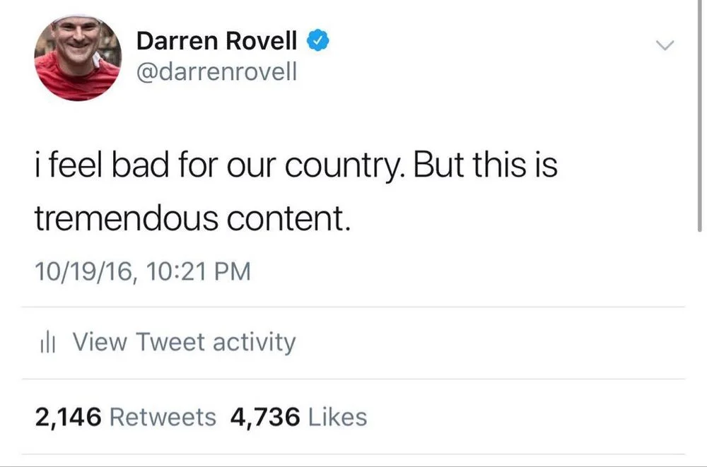 i feel bad for our country. But this is
tremendous content.