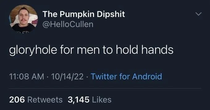 gloryhole for men to hold hands