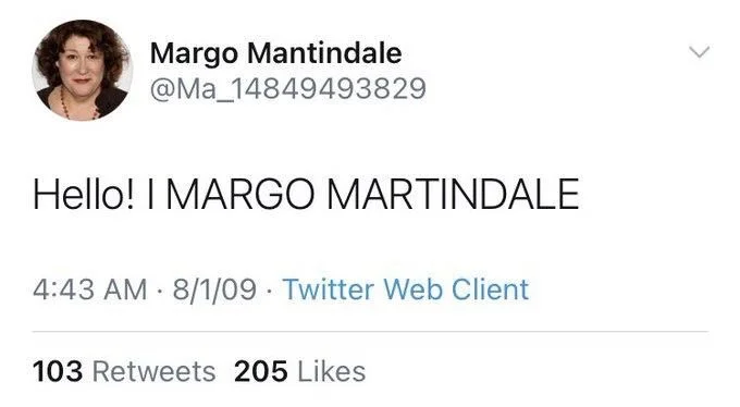 Hello! I MARGO MARTINDALE