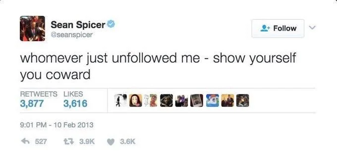 whomever just unfollowed me - show yourself
you coward