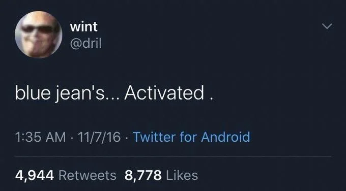 blue jeans… activated