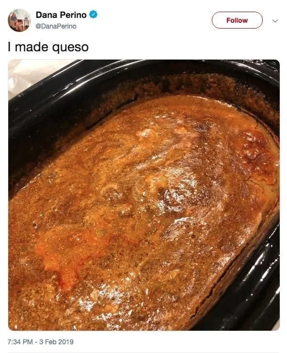 I made queso

(a truly terrifying dark brown encrusted burned pot of queso)